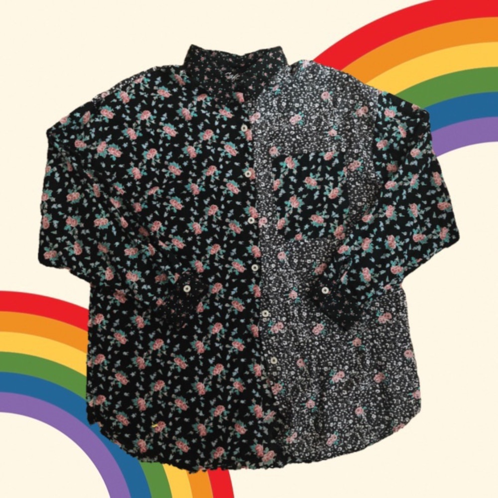 Vintage Floral Patchwork Blouse